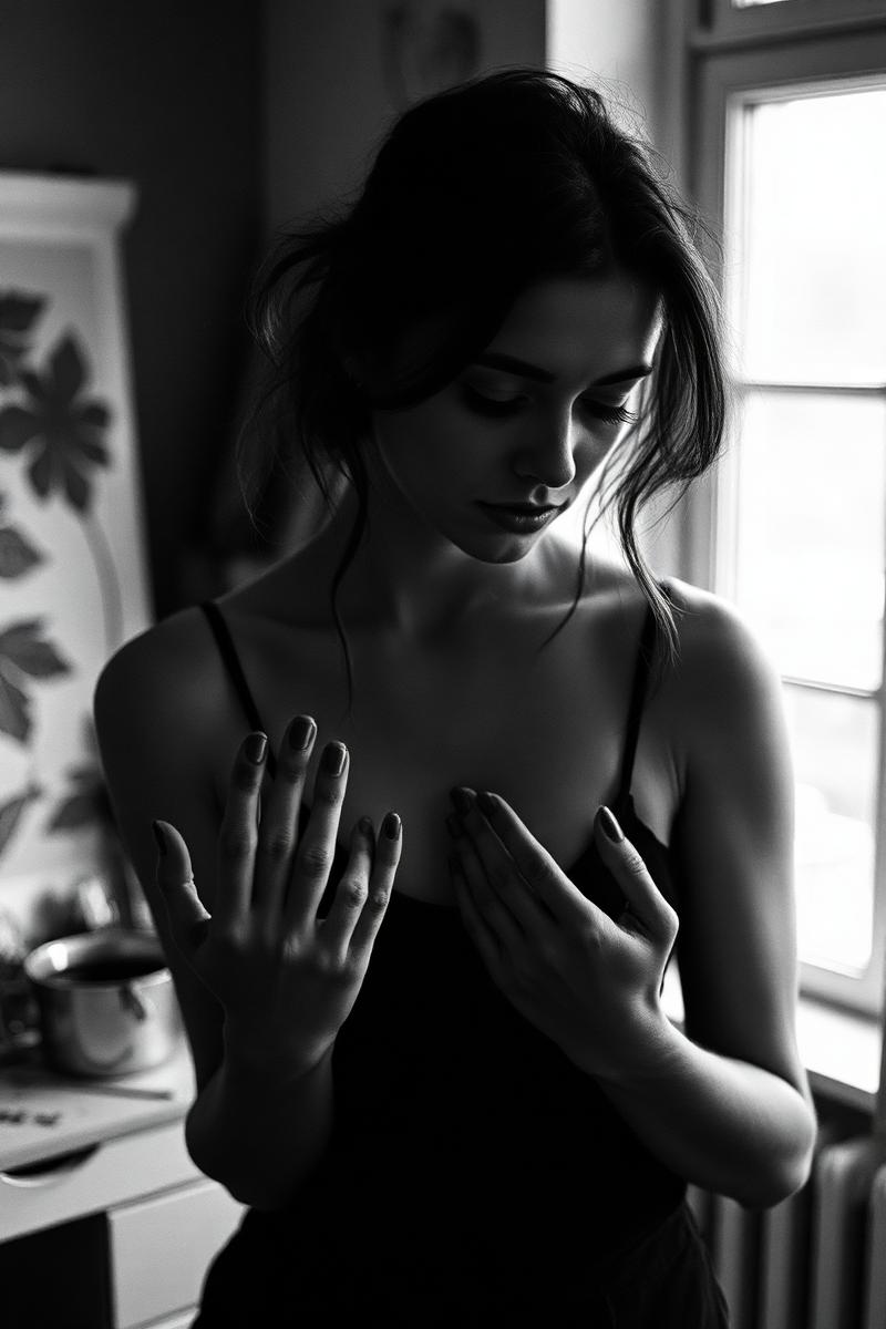 Portrait of FeLena in her studio